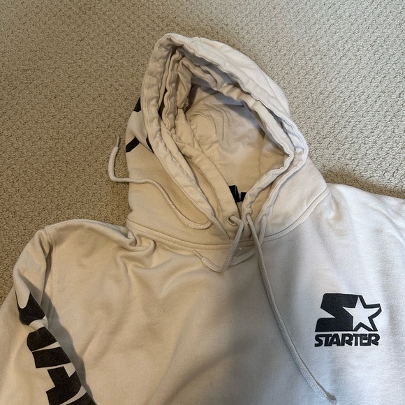 Starter - Cream Double Hood Hoodie - Picture 7 of 7